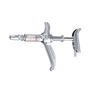 N J Phillips 1ml Stainless Steel Tube Fed Injector, Variable Dose c/w Tubing